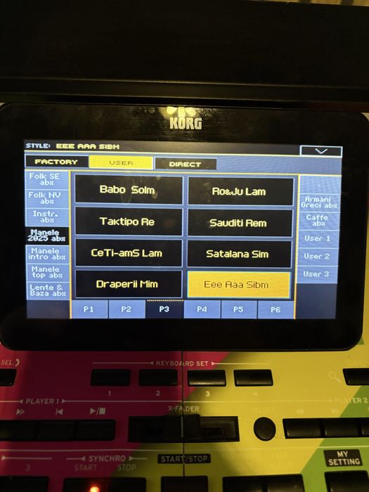 Set korg pa4x Pa100/Pa 3x ritmuri noi automat si manual 2025