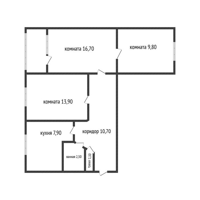 Продается 3х ком квартира г Тобыл