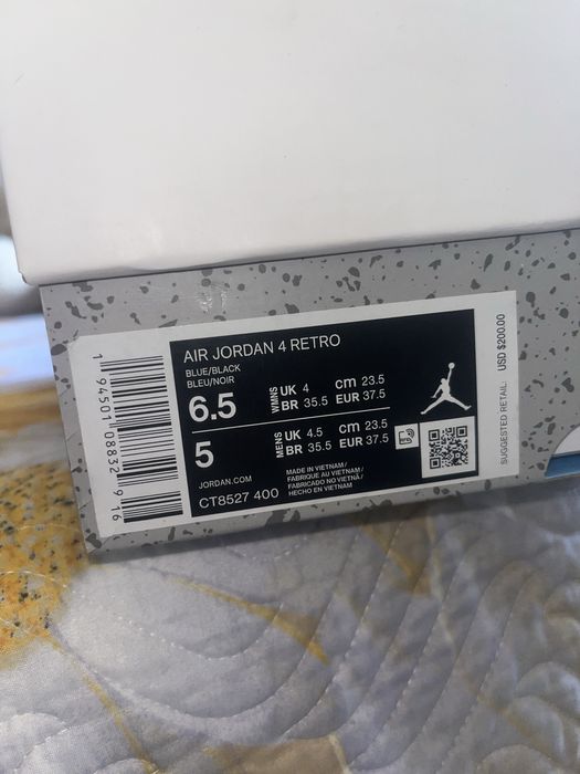 Jordan 4 university blue