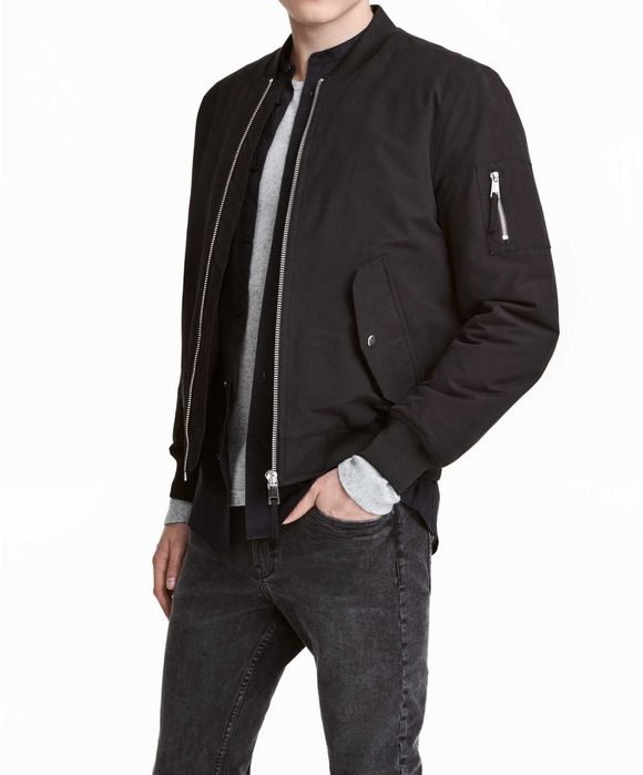 2 jachete bumbac H&M gri deschis  / negru, mar. M, noi