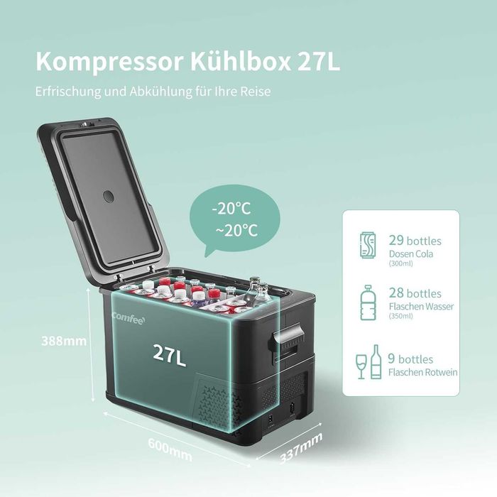 Електрическа хладилна кутия Comfee RCP27DK3(E) 27L