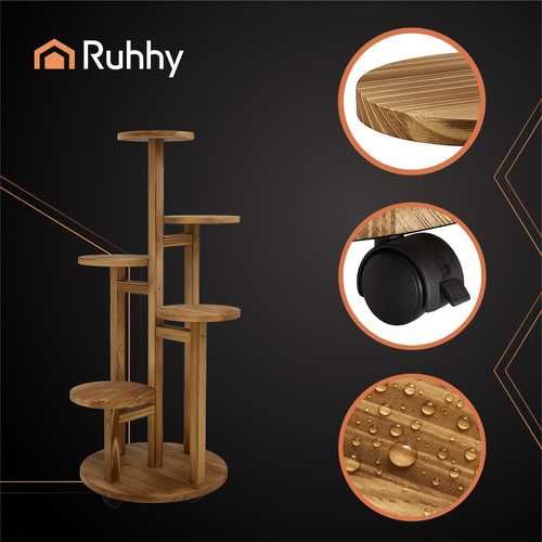 Дървена поставка за цветя / Цветарник / Стойка за цветя