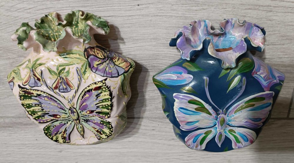 Интерьерные настенные вазы цена за 2шт