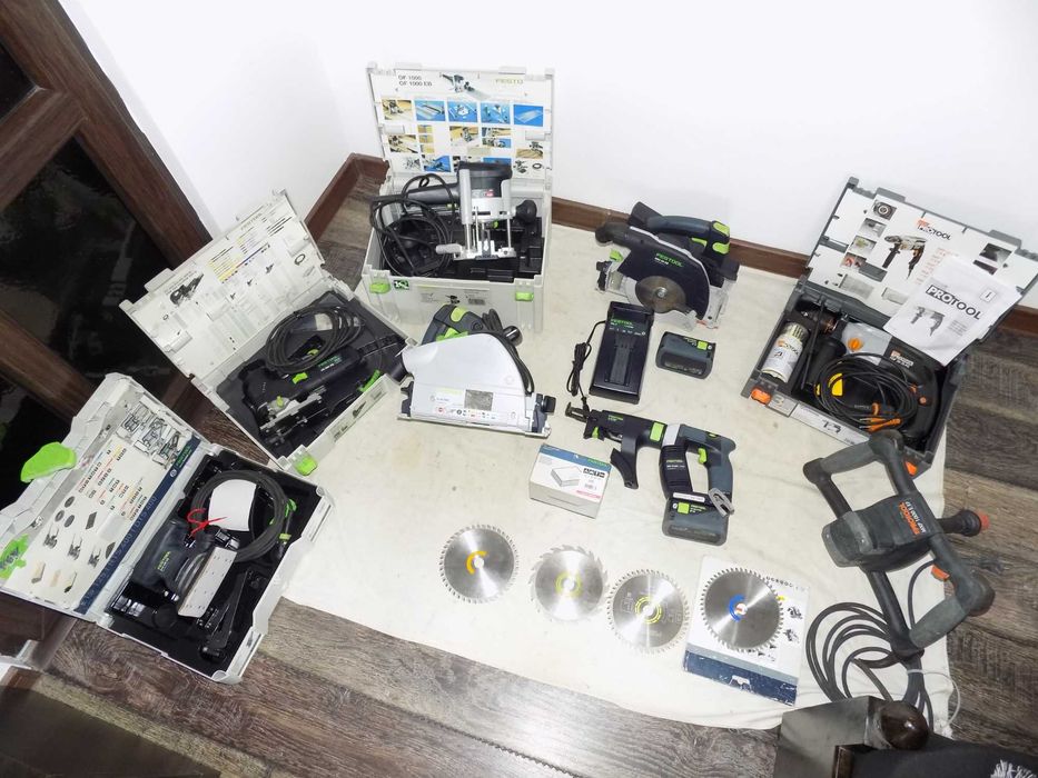 Festool HKC 55 EB , TS 55 EBQ , OF 1000 EB , Protool MXP 1000 E EF / PDP 20-2 EAQ