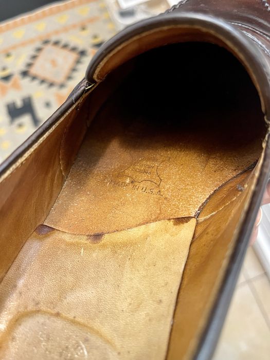 Pantofi bărbați Allen Edmonds x Brooks Brothers, Shell Cordovan