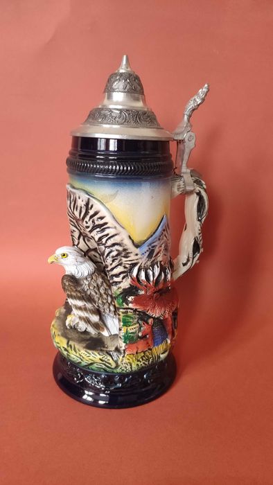 Уникална керамична халба с 3Д орел