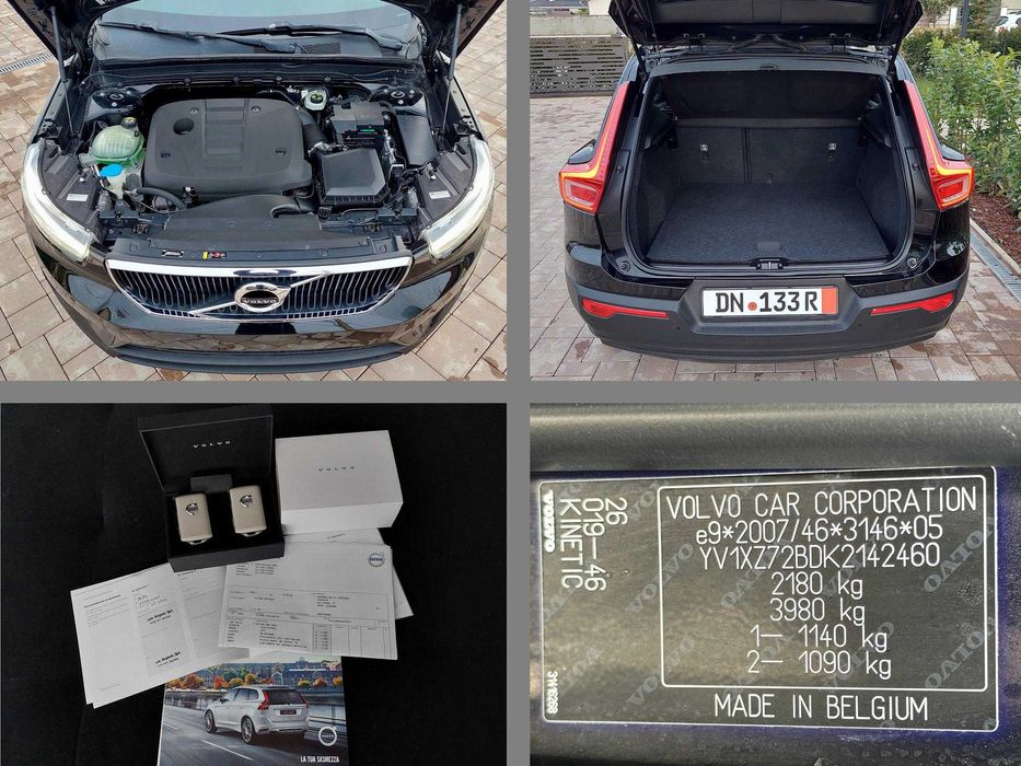 VOLVO XC40 2.0D3 150cp E6 *05/2019* KINETIC Model/Automat/KM Reali
