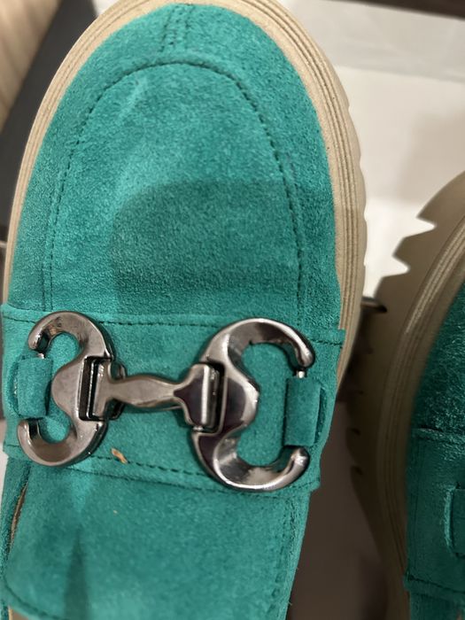 Нови ,дамски,естествена кожа обувки