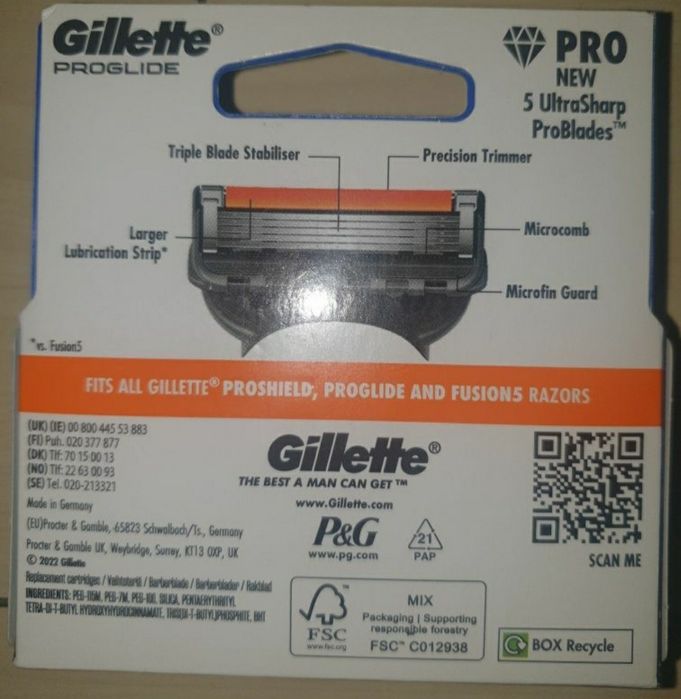 Set 4 rezerve Gillette Proglide sigilat