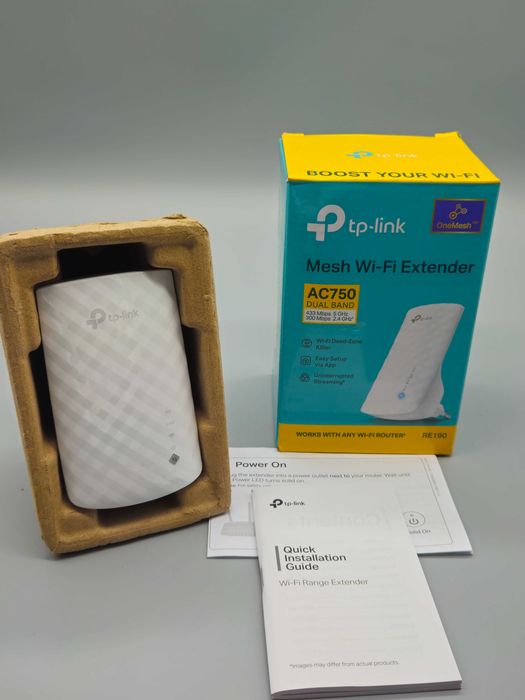 TP-Link AC750 Dual Band OneMesh Wi-Fi удължител на обхват EU щепсел