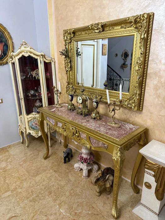 Consola cu oglinda / vitrina / masa stil baroc venetian