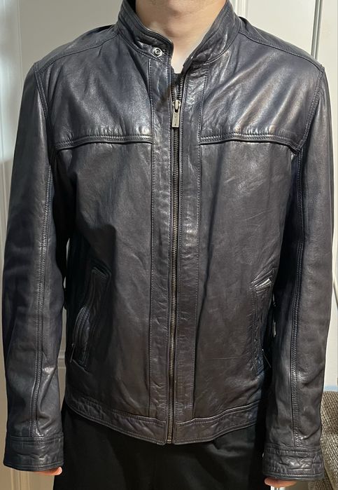 Куртка кожаная Massimo Dutti мужская