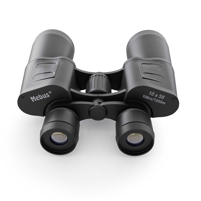 Професионален бинокъл Mebus 10x50 с оранжево антирефлексно покритие