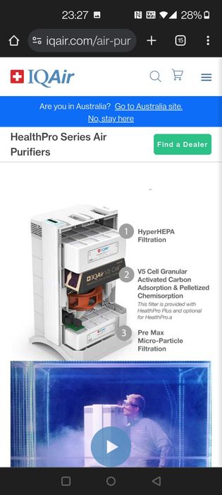 Purificator aer IqAir Healthpro 250