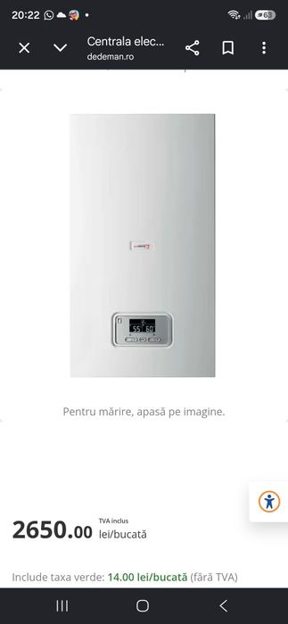 Vând centrala electrică foarte putin folosită
