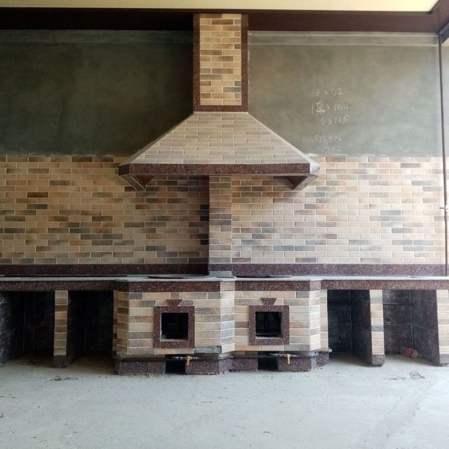 Летний кухня и камин