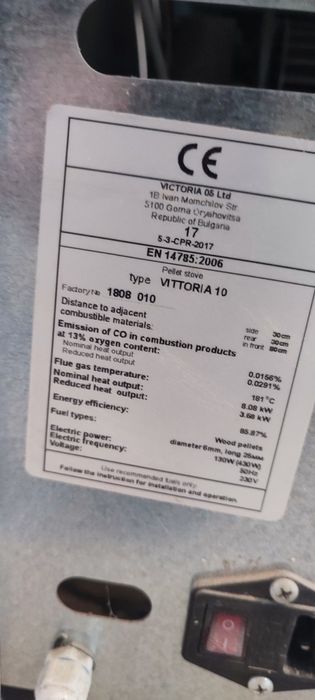 Пелетна камина Виктория