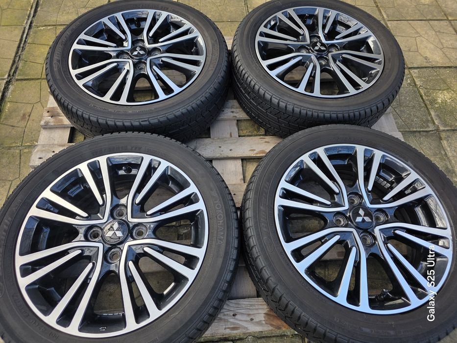 Лети джанти 15ки 4х100 Mitsubishi + летни гуми 175/55/15 Yokohama