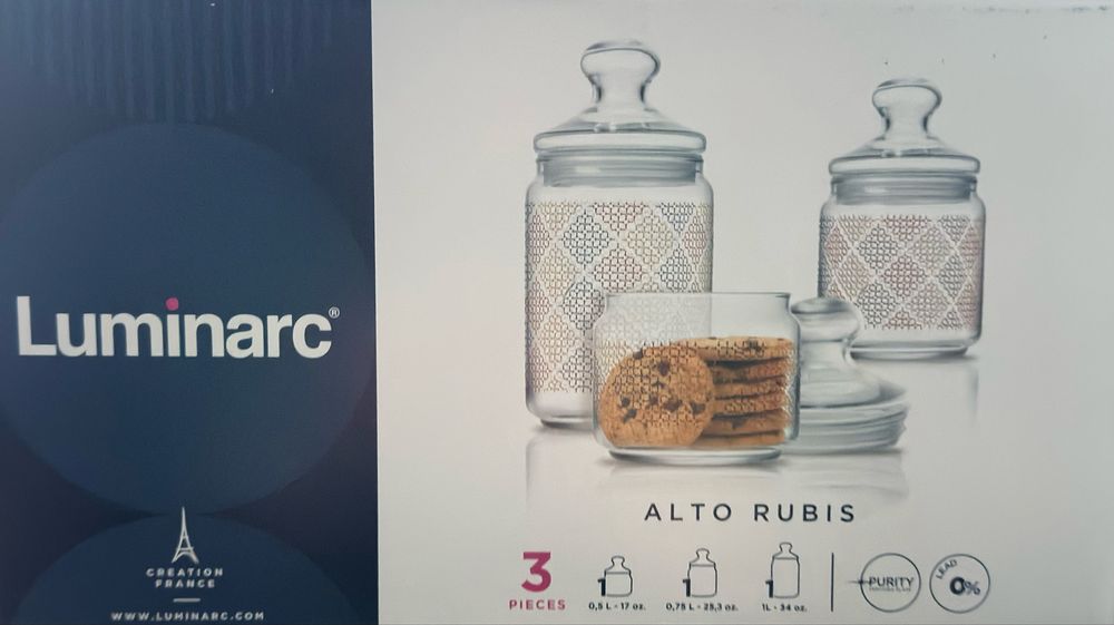 Набор стеклянных баночек Luminarc