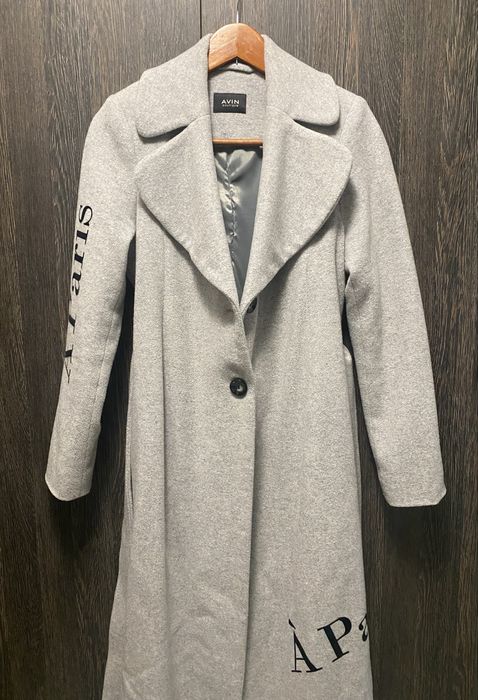 Avin дълго сиво палто