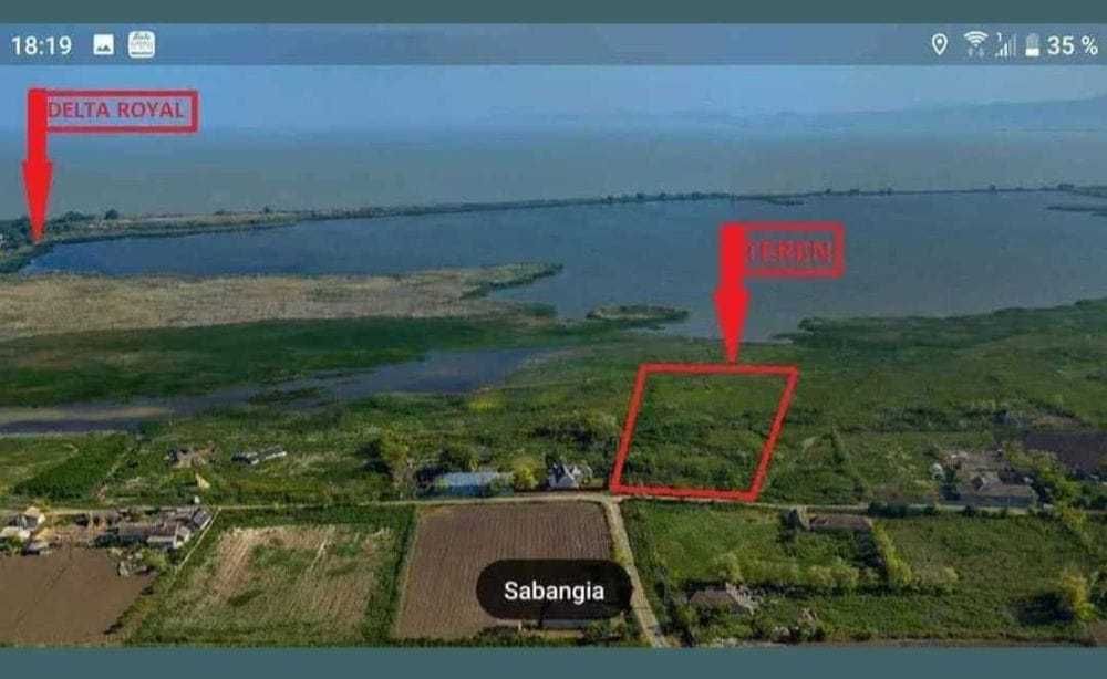 Teren intravilan lac Razim Sabangia