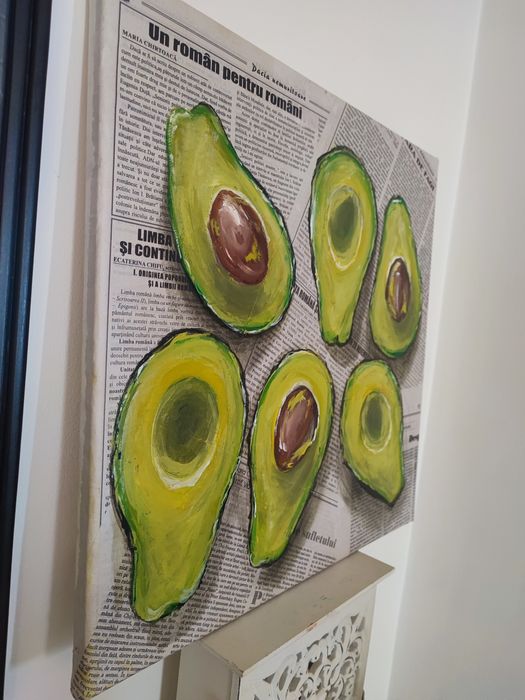 Tablou pictat in ulei avocado! Tablou pentru bucătărie