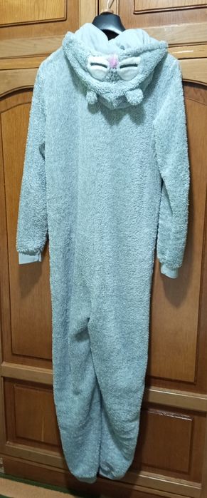 Pijama salopetă pufoasă, groasă
