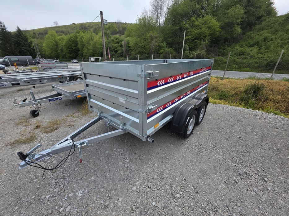 Remorca 2600 x 1350 x 780 mm dublu ax 750 kg