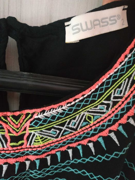 Къса черна лятна рокля