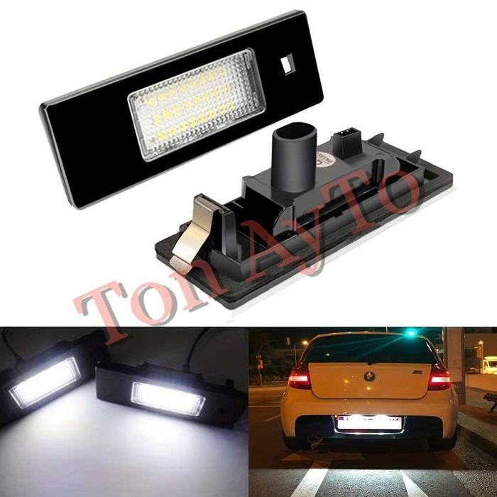 LED Лед Плафони За Регистрационен Номер БМВ Е81 Е87 F20 E63 F06 F12 F13 Z4 E85 / E86 / E89  K48 1600GT BMW / MINI COOPER R55 R60 R61