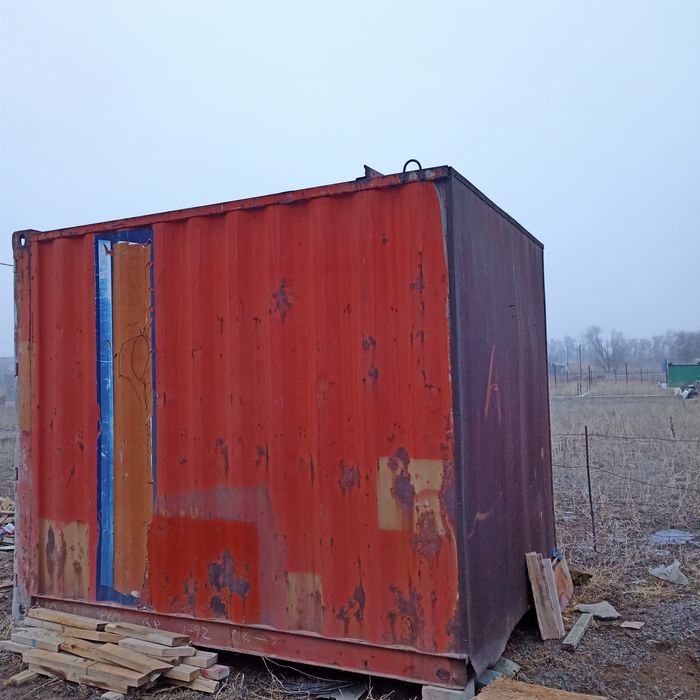 Темир контейнер будка замокпен
