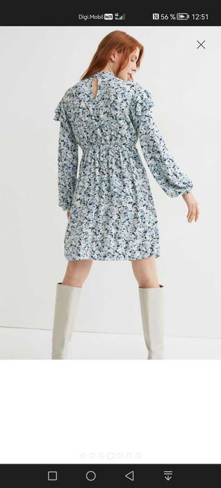 Rochie gravide cu volane, H&M, mărimea S/36