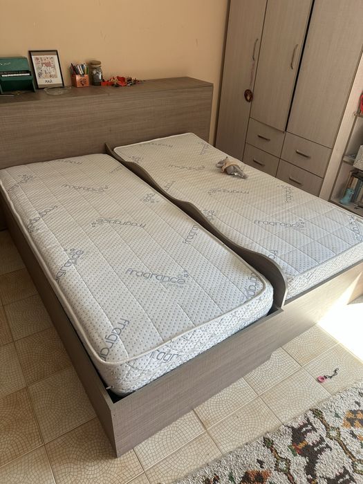 Легло 82/190см., в комплект с подматрачна рамка, матрак.