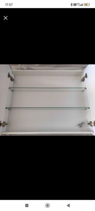 Шкаф огледало за баня от МДФ, 90/70/15 - НОВ