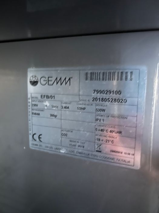 Dulap congelare profesional GEMM EFB 01 congelator cu o usa