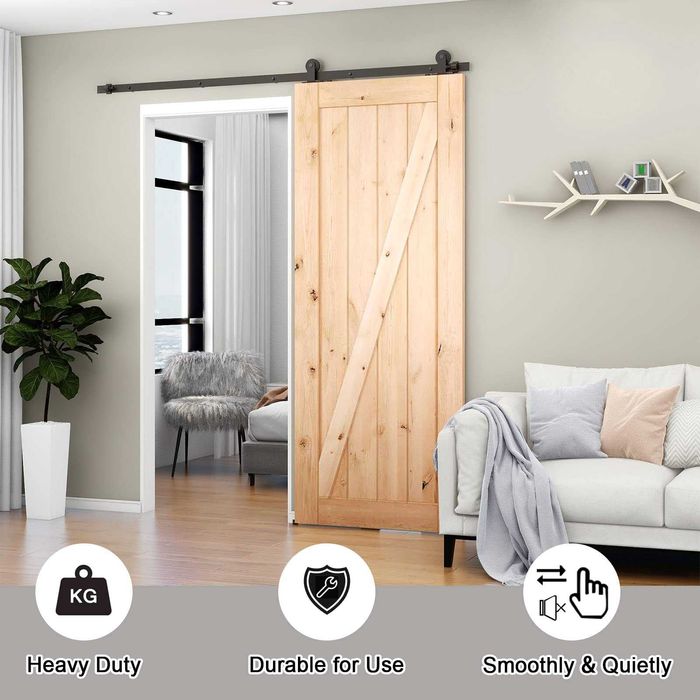 Set complet feronerie pentru usa glisanta, lungime 153cm