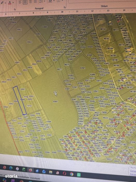 Teren intravilan de 8000 mp, pretabil locuințe.