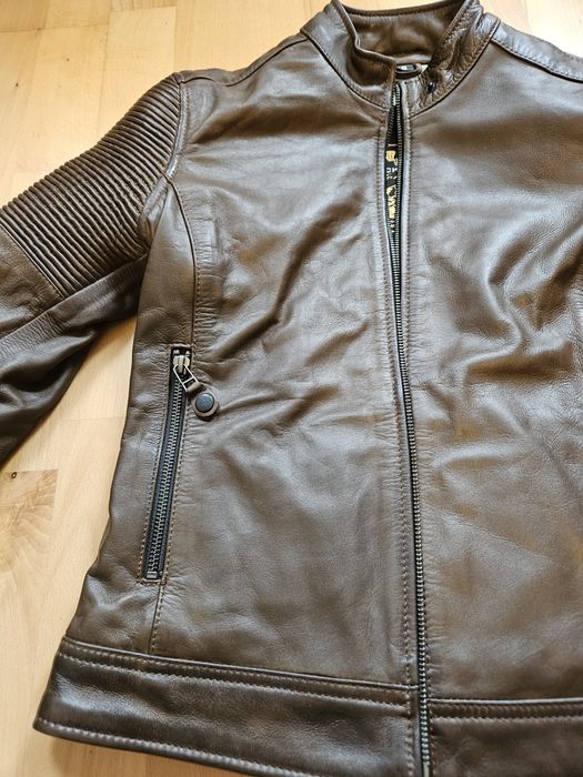 Чисто ново дамско кожено мото яке S – Black Cafe London