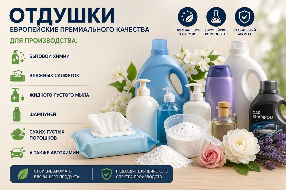 Отдушки Европейские премиального качества.