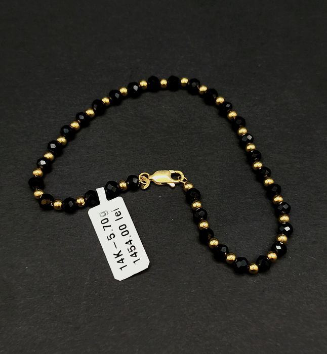 Bijuteria Royal bratara cu bile din aur 14k 5.70 gr