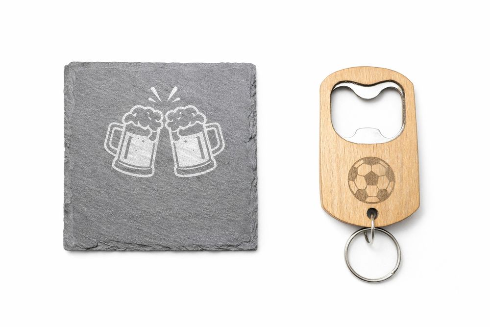 ГРАВИРАНЕ Отварачка+поставка за чаша Слейк камък