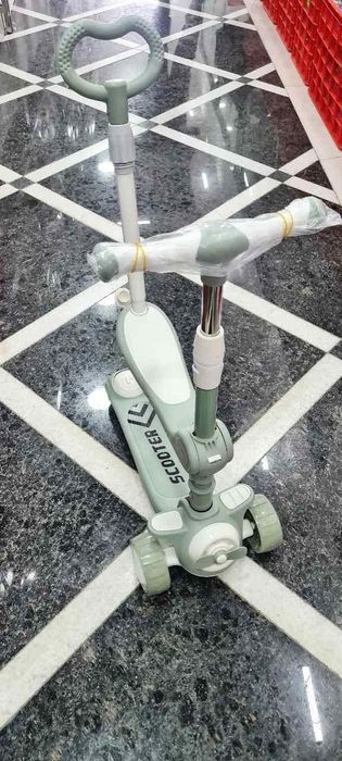 Детский трехколесный самокат 3 в 1