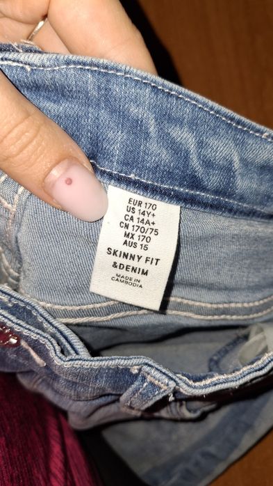 Blugi denim skinny fit