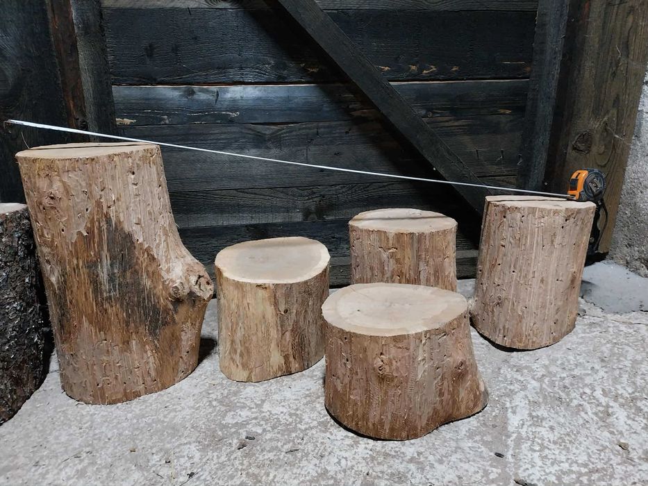 Дъбови трупчета за разсичане на кокали и месо