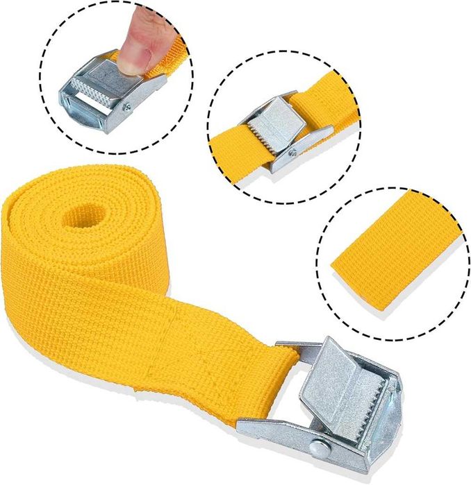 Колани за укрепване и фиксиране на товари до 130кг/2.5м - 2 броя.