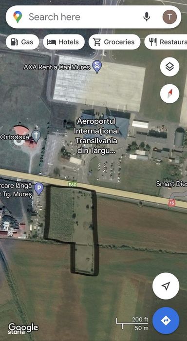 Teren industrial la Aeroport Transilvania / parc auto / Cargo