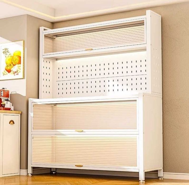 Кухонный стеллаж/полки для приборов/надёжный металлический шкаф