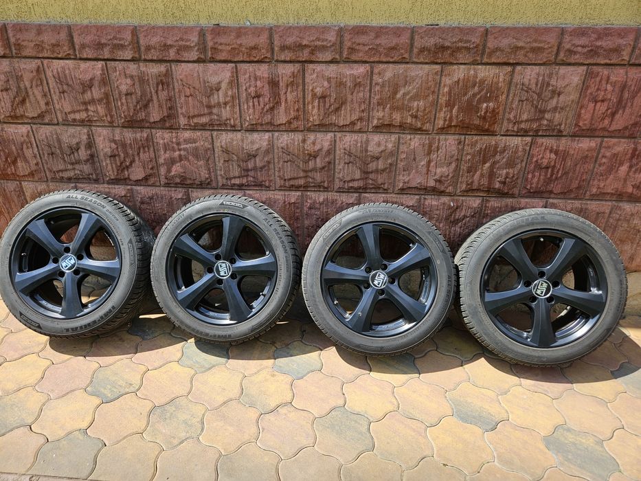 Jante R17 5x112 Audi A5 + anvelope All Season (set complet)