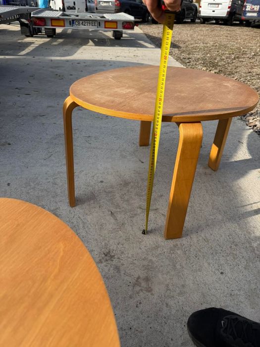 Люлеещ се стол с две  масички