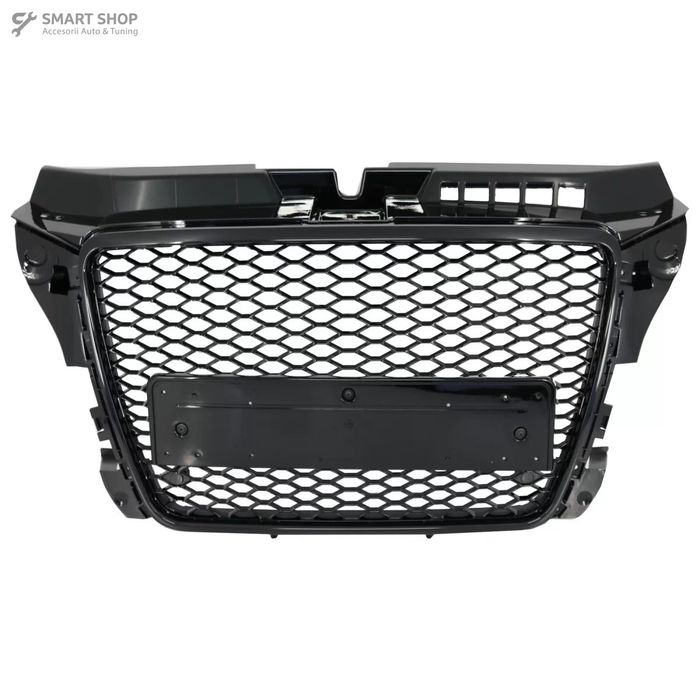Grila Centrala Audi A3 8P Facelift (2007-2012) RS Design Negru Lucios